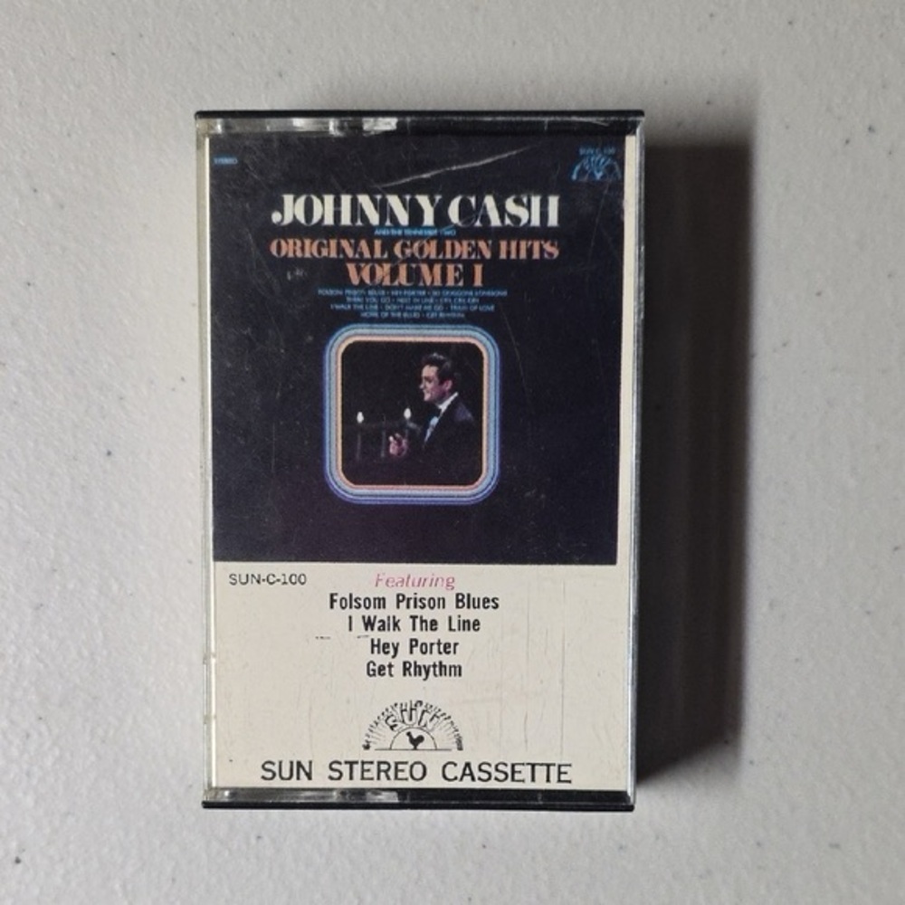 Johnny Cash Original Golden Hits Volume Cassette  Black